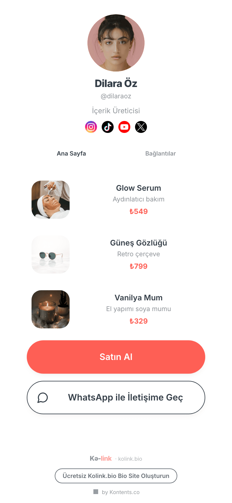 Vitrin teması önizlemesi